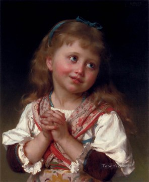 メイ・アイ アカデミック・リアリズムの少女 エミール・ムニエ Oil Paintings